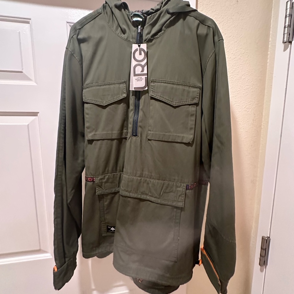 LRG Olive Green Hooded Field Jacket